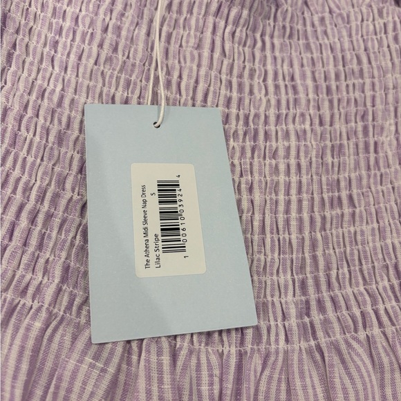 Hill House Purple Athena Striped nap dress Cottagecore vibes - Picture 3 of 5